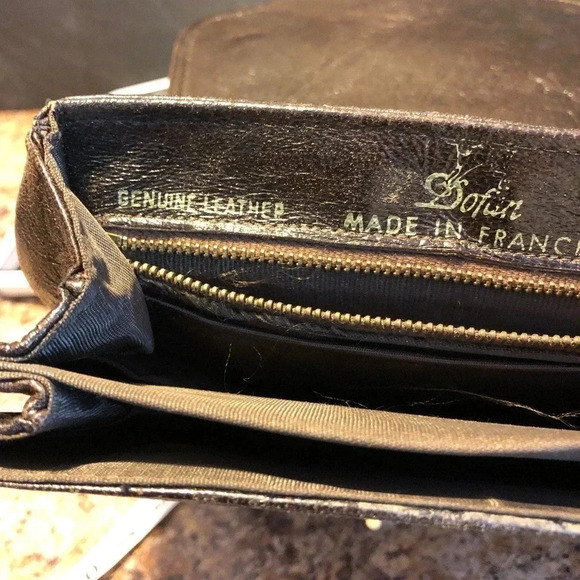 Rare Vintage Dofan Genuine Leather Made in France Crossbody Bag - Picture 4 of 7